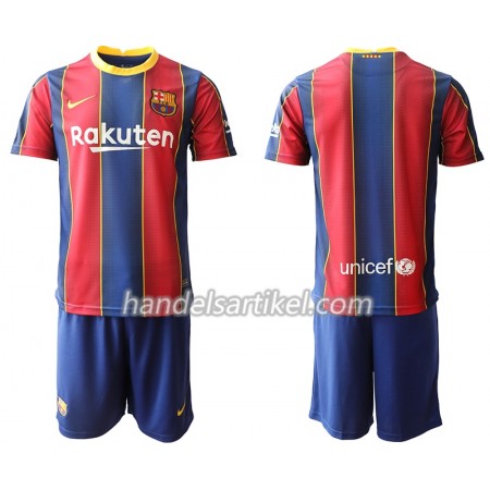 FC Barcelona Kinder Heim Trikotsatz 2020/21 Kurzarm (+ Kurze Hosen)